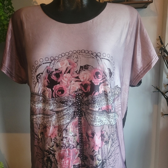 So Nice Collection Pink Short Sleeve With Black Backing XL - Picture 2 of 8